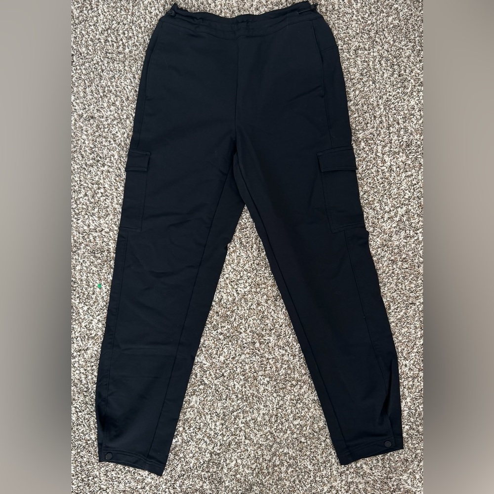 Lole Black Cargo Jogger Pants Women Small Elastic Waist Hiking Travel